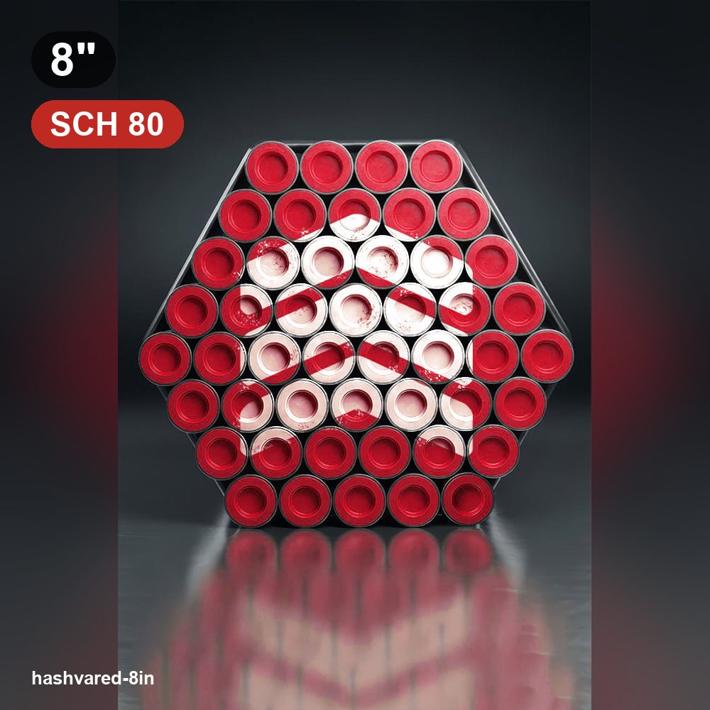 لوله مانیسمان رده 80 وارداتی سایز 8 اینچ