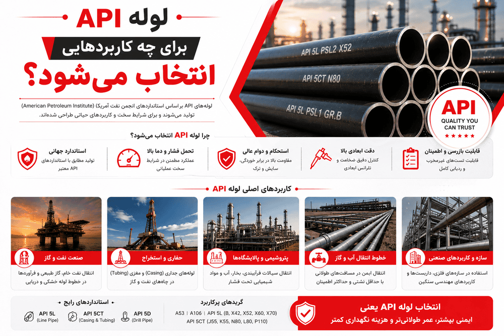 لوله API برای چه کاربردهایی انتخاب می‌شود؟