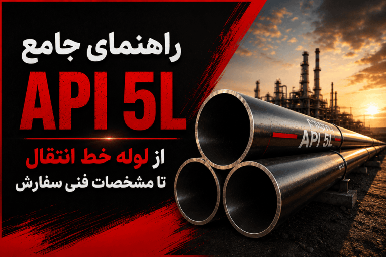 پوستر راهنمای جامع لوله API 5L؛ از لوله خط انتقال تا مشخصات فنی سفارش بهمراه عکس لوله api