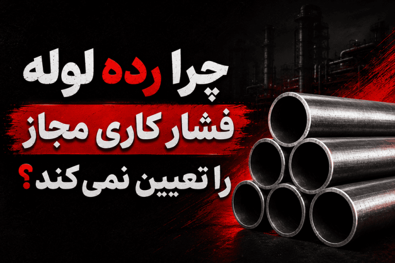 چرا رده لوله فشار کاری مجاز را تعیین نمی‌کند؟
