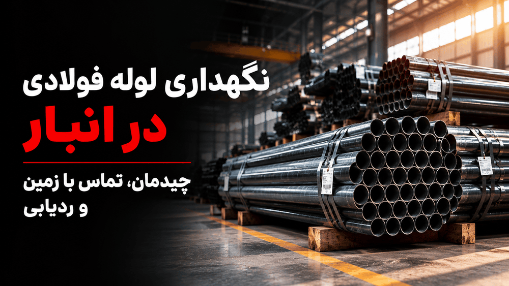 نگهداری لوله فولادی در انبار؛ چیدمان، تماس با زمین و ردیابی