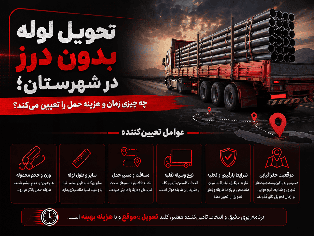 هرآنچه باید درباره تحویل لوله بدون درز در شهرستان؛ چه چیزی زمان و هزینه حمل را تعیین می‌کند بدانید