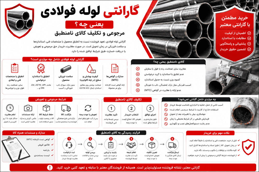 هرآنچه باید در باره گارانتی لوله فولادی بدانید